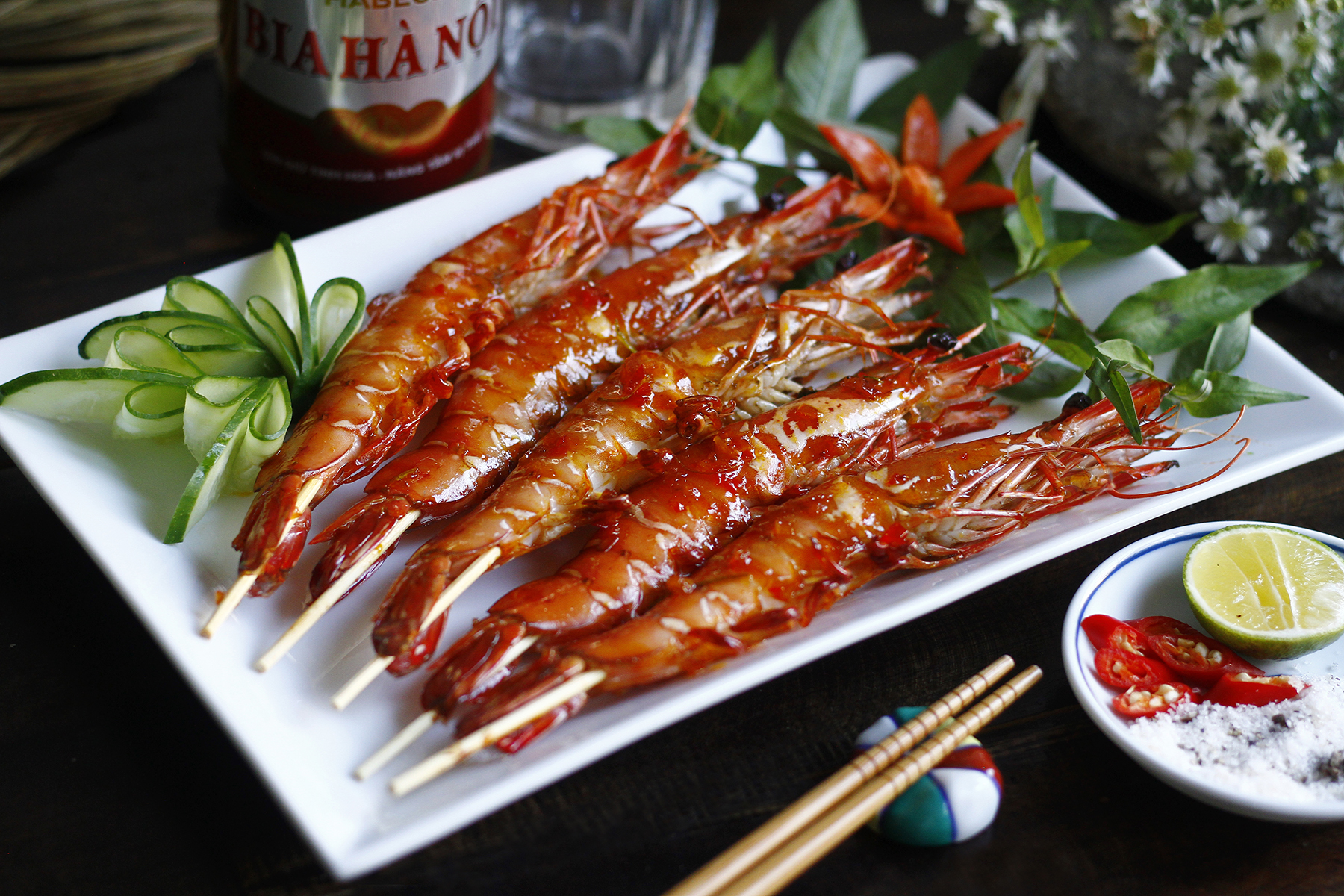 Tôm Sú Nướng Muối Ớt